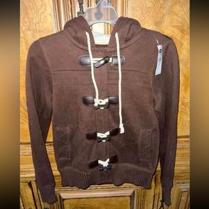 Old navy Women’s Brown Zip up Jacket With buttons Size XS